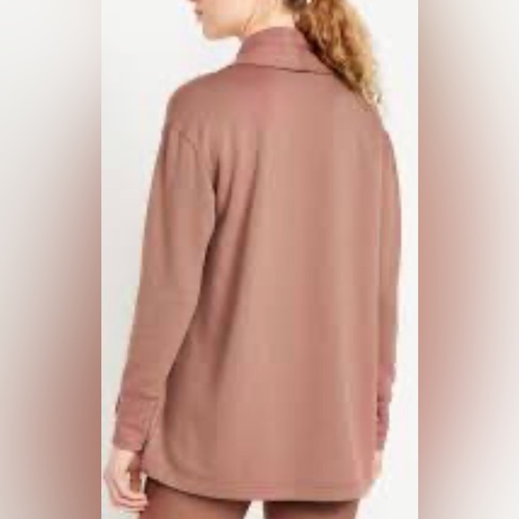 Old Navy Live-In Open Front Wrap, Warm Taupe, sz SP - Picture 2 of 10